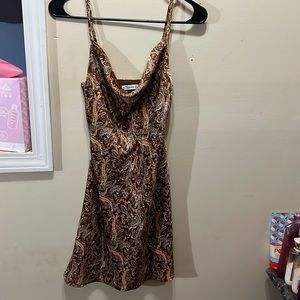 Cute patterned slip dress